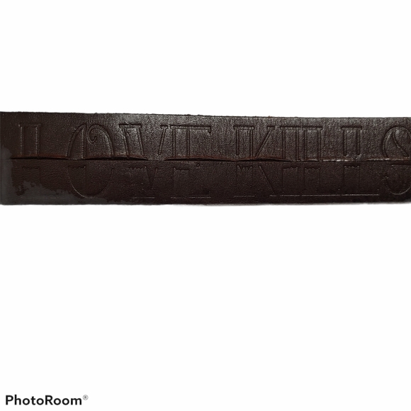 - RARE Ed Hardy Love Kills Slowly Leather Belt - Picture 9 of 12